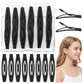 20 Black Snap Hair Clips for Women & Girls - 2.36 Inch Barrettes