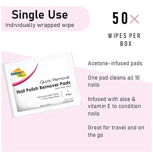 LA Fresh Self Care Bundle Deal- Pre-soaked Acetone Nail Polish Remover 50 Pads and LA Fresh Feminine Hygiene Personal Flushable 50 Wipes Gently cleanses and freshens