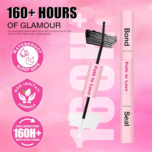 560pcs Lash Clusters Kit with Bond, Seal & Tweezers