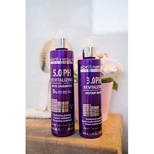 abril et nature - Professional Shampoo 5.0 PH Revitalizing - Protect and Maintain Your Color - Long Lasting - Sulfate and Paraben-Free - Professional Hairdressing Treatment - Greater Shine - 1000 ml