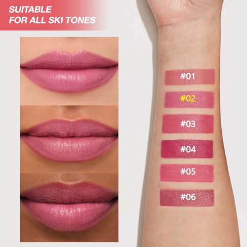 Mauve Plum Red 2-in-1 Lipstick Crayon & Liner - 24H Wear