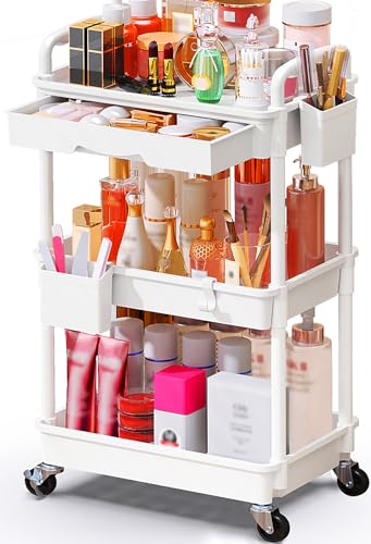 SUNALLY Rolling Makeup Cart Organizer with Drawers