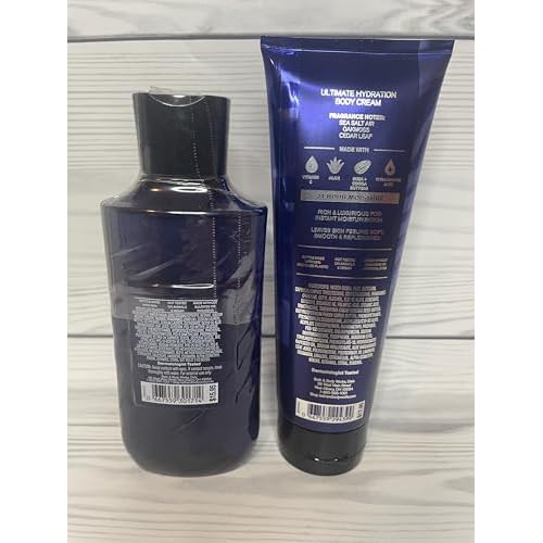 Bath & Body Works Men's Deep Ocean Ultimate Hydration Body Cream and Body Gel Wash 2 Piece Set