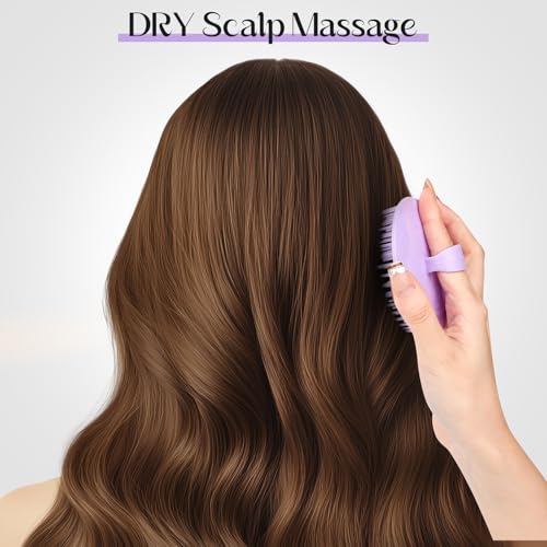 4-Pack Scalp Massager Brush - Hair Exfoliator & Dandruff Cleaner