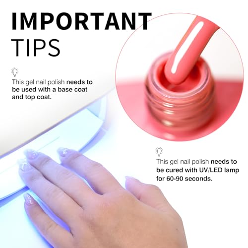 CANNI Pink Gel Nail Polish 9ML Soak Off UV LED