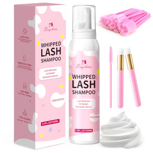 Buqikma Whipped Lash Cleansing Foam Shampoo Kit – 3.4oz