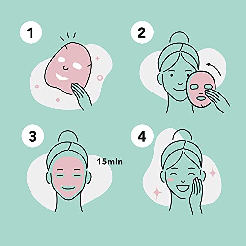 Celavi Essence Facial Sheet Face Mask Variety Set (17-Packs) Classic Korean Skincare