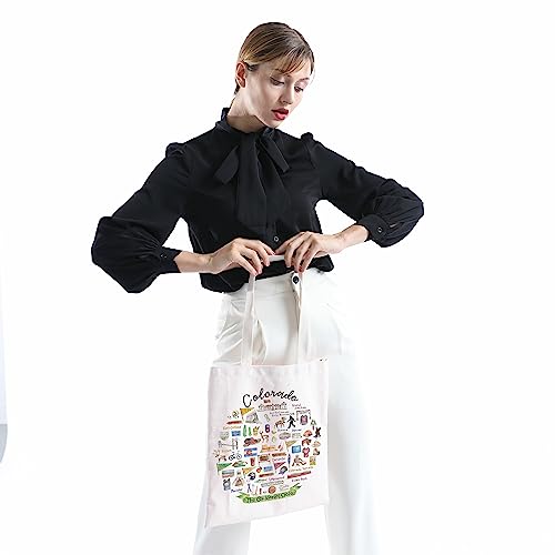 Colorado Welcome Tote Bag - Travel Gift with Colorado Design