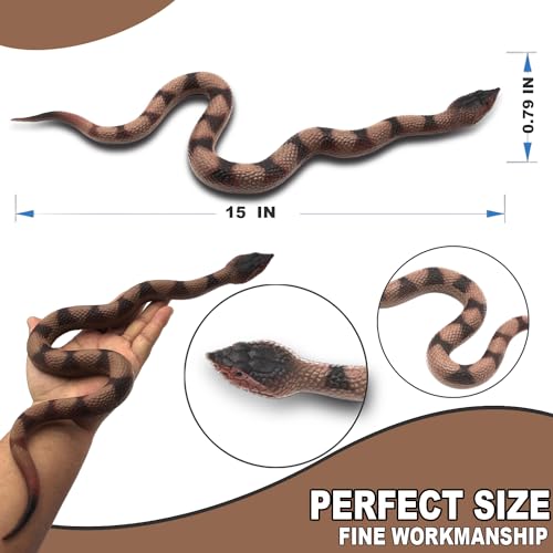 Realistic Rubber Snakes - Scare Birds & Prank Props | Upitry