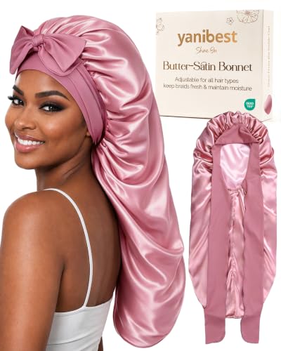 Double Layer Satin Sleep Bonnet for Natural Hair