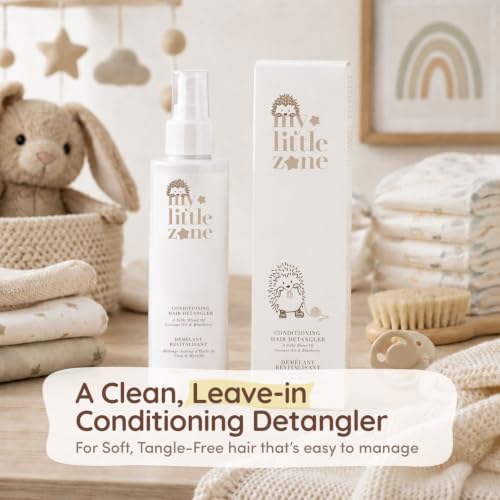 Kids Detangler Spray with Organic Plant-Based Ingredients - Light, Gentle, No Rinse - 5.1 fl oz