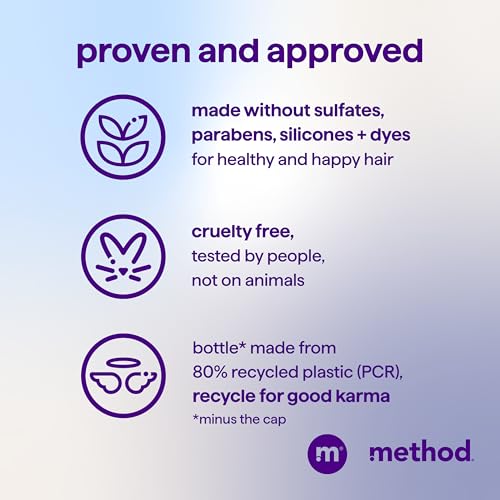 Method Moisturizing Conditioner, Simply Nourish with Shea Butter, Coconut, and Rice Milk Scent Notes, Paraben and Sulfate Free, 13.5 oz (Pack of 3)