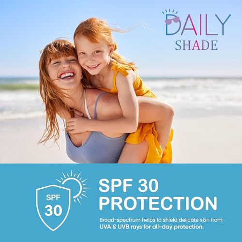 Kid's Sunscreen Starter Kit ? Tinted Mineral Sunscreen for Face & Body with SPF 30, Shade Brush, Travel Bag & UV Card ? Non-Nano Zinc, Reef Safe, Water Resistant & Hypoallergenic Skin Care