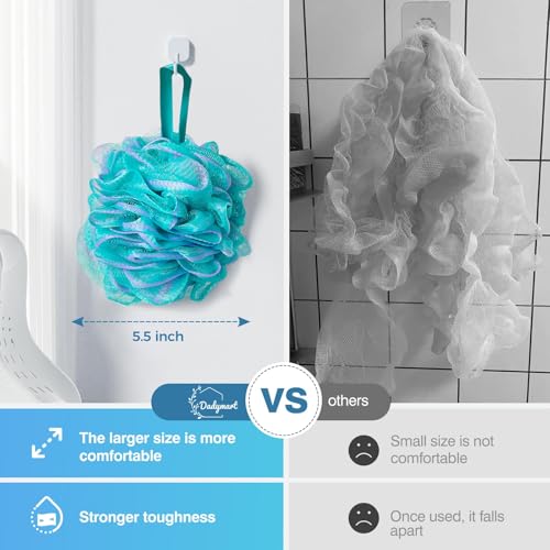 XL Exfoliating Shower Loofah Sponge Set of 4