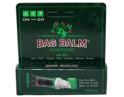 Bag Balm Original On-the-Go Lip Balm Tubes for Chapped Lips, Dry Hands, Skin Irritations and More (Pack of 6 Tubes)