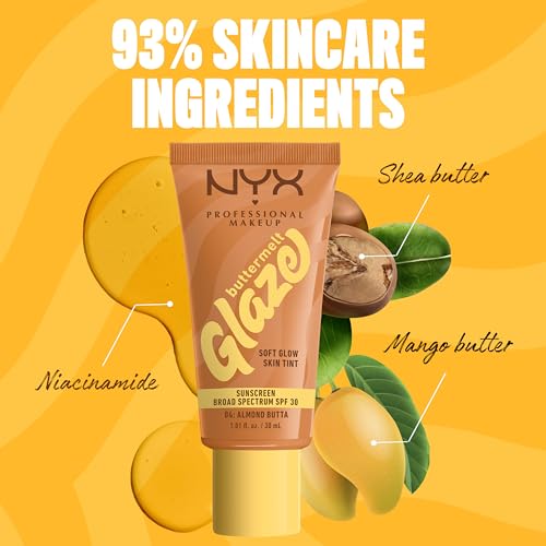 NYX Buttermelt Glaze Skin Tint SPF 30 - 04 Almond Butta