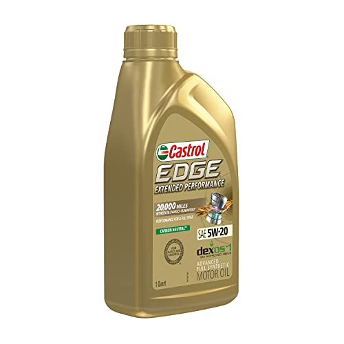 Castrol Edge Extended Performance 5W-20 Advanced Full Synthetic Motor Oil, 1 Quart, Pack of 6