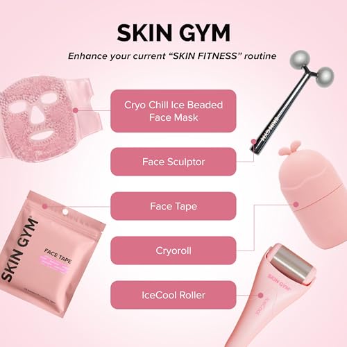 SKIN GYM Rose Quartz Sculpty Heart Gua Sha Tool, Heart-Shaped Facial Massage Tool for Sculpting and Relaxation