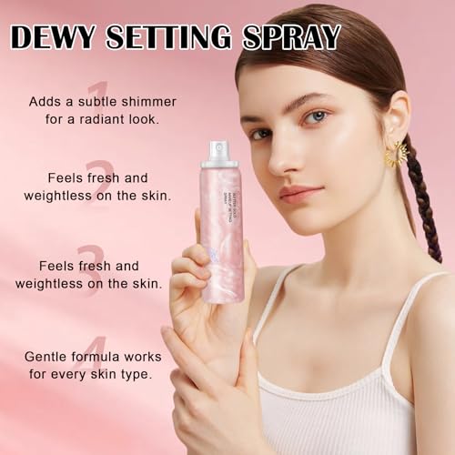 IONSGAKO Glow Setting Spray | Shimmer Hydrating Makeup Finish