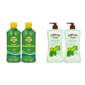 Banana Boat Soothing After Sun Gel with Aloe Twin Pack 16oz each & Hawaiian Tropic Lime Coolada After Sun Lotion Twin Pack 16oz each