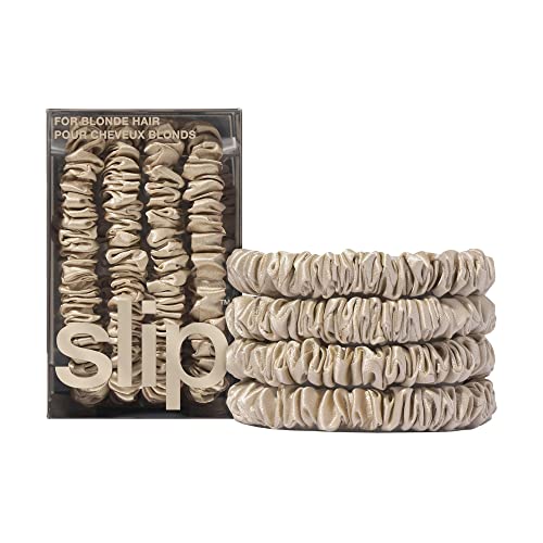 Slip Silk Skinny Scrunchies — Set of 4, 22 Momme Mulberry