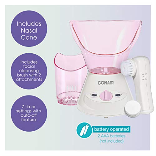 True Glow Facial Steamer with Cleansing Brush Spa System