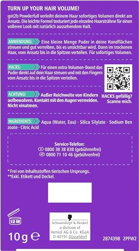 Schwarzkopf got2b Powder'ful Volumizing Powder 10g (2-Pack)