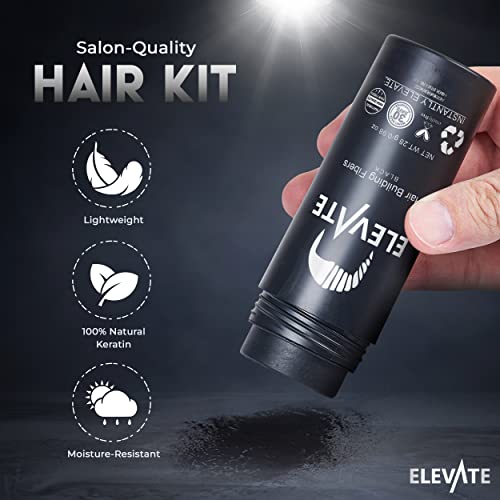 Elevate Hair Thickening Fibers 3-in-1 Kit with Spray & Setting Spray