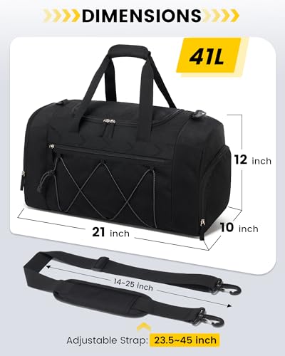 Vorspack 21" Gym Duffel Bag with Shoe Compartment & Wet Pocket