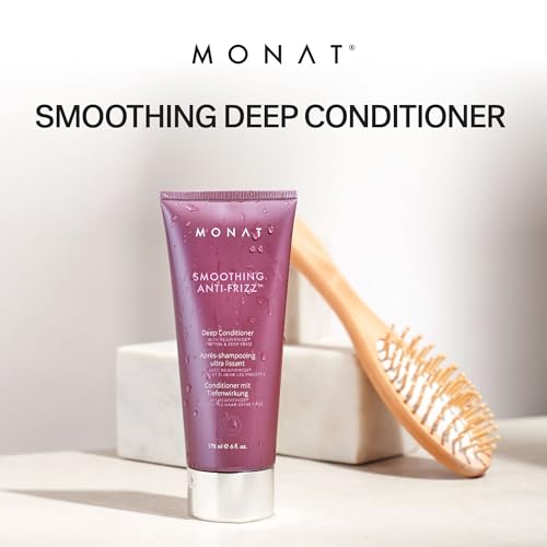 MONAT Smoothing Deep Conditioner with Rejuveniqe¢ç - Anti-Frizz, Long-Lasting Frizz Control for Damaged Hair - Net Wt. 178 ml / 6 fl. oz