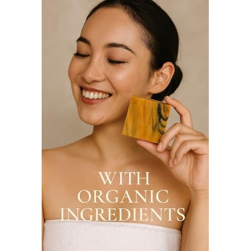 Annatto Glow ? Handmade Natural Soap Bar with Organic Oils & Mica | Antioxidant-Rich, Vegan, All Natural, Gently Exfoliating | Golden Botanical Skincare | 4 oz (10)