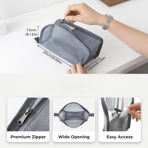 Portable Standing Toiletry Bag EVA Waterproof Travel Organizer