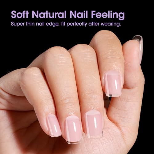 Gellen Extra Short Square Nail Tips - 504pcs Clear Press-On Nails