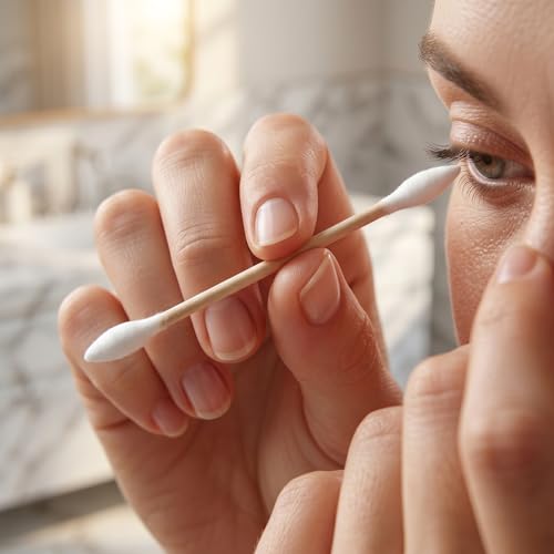 Hedume 2500 Wooden Cotton Swabs, Double-Pointed Tips (25 Packs)