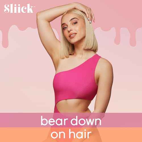 Sliick Hard Wax Beads for Hair Removal, Gummy Bears ? Stripless Wax Beads for Face, Body & Sensitive Skin, 8 oz