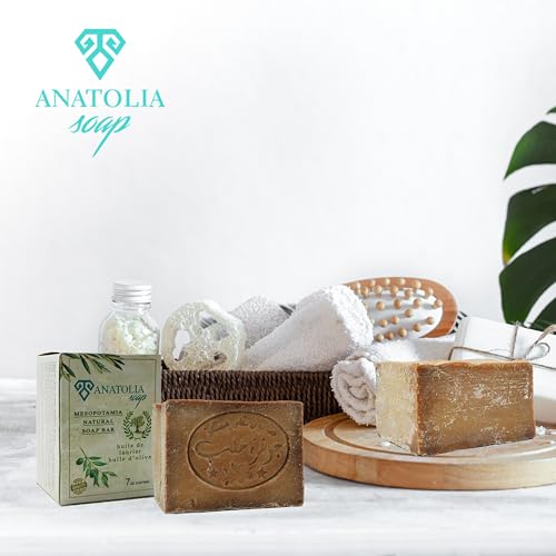 Anatolia Soap Organic Handmade Natural Castille Body For Men Women (%10 Laurel Oil And%90 Olive Oil)