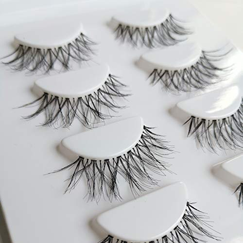 Crisscross Wispy False Eyelashes 5 Pairs Reusable Mink Lashes