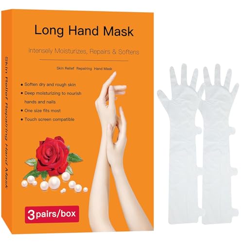Moisturizing Hand Mask Gloves with Avocado & Shea Butter (3 Pairs)