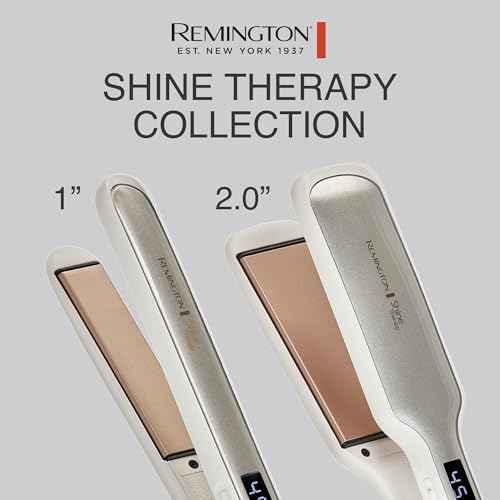 Remington Shine Therapy 1 inch Hair Straightener Iron, Flat Iron Infused with Argan Oil & Keratin, Professional Ceramic Flat Iron for Less Frizz, Shines and Smooth, Styling Tools