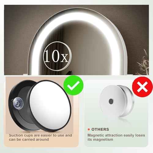 Arched Makeup Vanity Mirror with Lights 17.2" Large LED Lighted Mirror, Hollywood Make Up Mirror with Lighting, Smart Touch, 360¡Æ Rotation, (Gold,Gift Box)