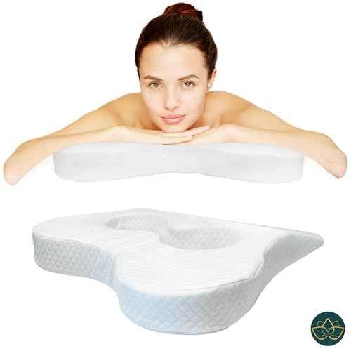 EASY SPA Massage Table Breast Pillow, Massage Table Pillow, Wedge Cushion,Bust Sizes(AA-C), Prone Pillow for After Breast Surgery