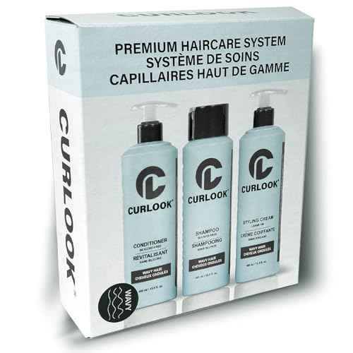 Wavy Hair Bundle | Shampoo, Conditioner & Leave-In Styling Cream Set | Sulfate-Free, Silicone-Free | Pack of 3-400ml (13.5 oz) Each Bottle | Made in Canada