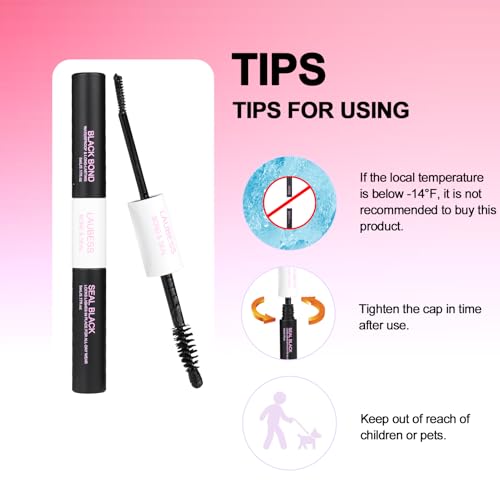 LAUBESS Lash Bond and Seal - Waterproof Cluster Lash Glue 10ml