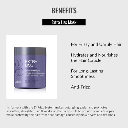 Lendan Extra Liss Smoothing Hair Mask 500ml - Anti-Frizz