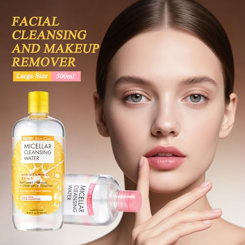 Micellar Water 500ml 2-Pack Makeup Remover