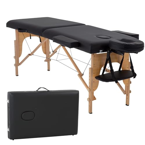 BestMassage Portable Massage Table 24" Wide Height Adjustable
