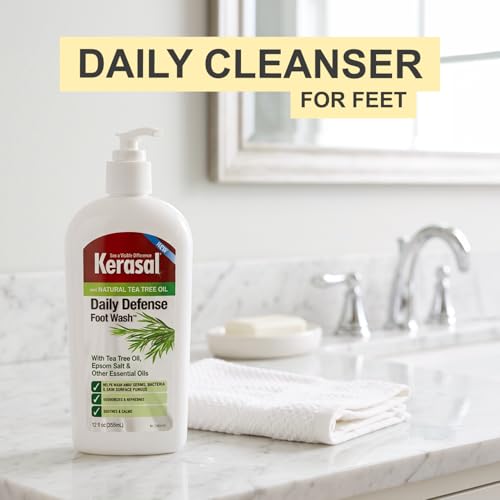 Kerasal Daily Defense Foot Wash 12 oz - Soothes & Deodorizes Feet