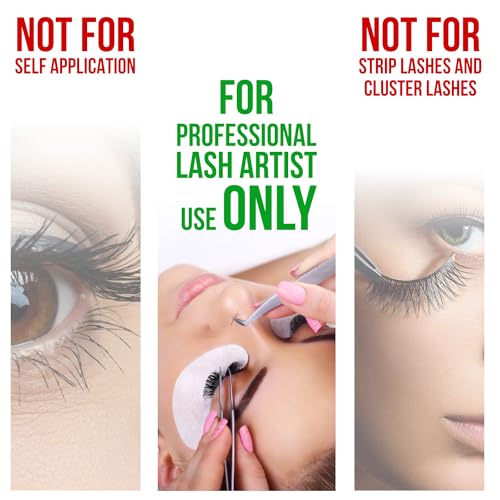 Miss Lil USA Eyelash Extension Glue, Extra Strong Professional Lash Extension Glue (5ml), 0.5-1 Sec Drying Time, 7-8 Weeks Bonding Power, Latex Free Lash Adhesive, Professional Use Only (Black)