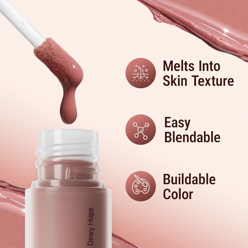 Exmiloo Liquid Blush for Cheeks - Dewy Buildable Flush
