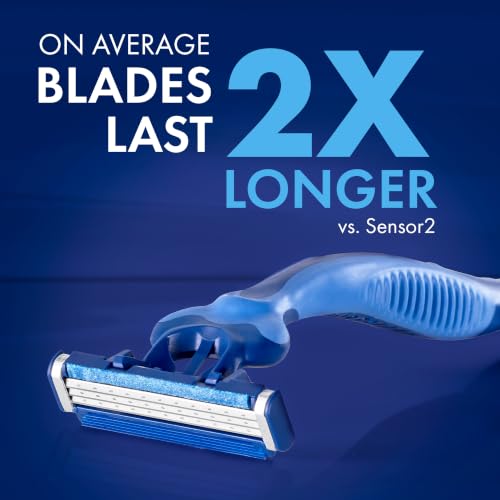 Gillette Sensor3 Comfort Disposable Razors for Men - Pack of 8